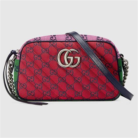 gucci marmont multicolor bag|gucci marmont suede bag.